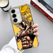 JoJo Adventure Dio Diego Brando Soft Phone Case For Samsung A17 A27 A07 A37 A57 A16 A56 A15 A55 A14 A54 A13 A53 A26 A36 A25 A35 Samsung A56 gray