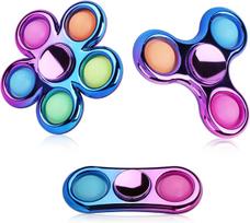Fidget Spinner, 3 Pack Fidget Toys Adults - Fidget Spinners for Kids, Fidget Toys for Kids Teens for blue