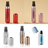 5pc 5ml Refillable Perfume Atomizer Spray Bottles Portable Leakproof Travel Size Empty Container for Fragrance Storage and Dispensing One Size raudona