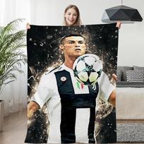 Fleece Blanket Sofa Winter Warm C-Cristiano Ronaldo Knee Bed Camping Flannel Fluffy Soft Blankets King Size Microfiber Bedding 75x90cm