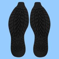 Anti-Slip, Wear-Resistant Sole Repair Patch for Sports, Skate, and Basketball Shoes - Cow Tendon Rubber Material Small Size juoda