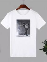 T-shirt with Print Michael Jackson S įvairiaspalvis