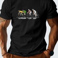 France Cycling Racing T Shirt Unisex Summer Breathable Moisture Wicking Tee Male Vintage Graphic Short Sleeve Sportswear Bike Tops S