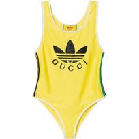 GUCCI X Adidas Maudymosi kostiumas Geltonas 697183-XJEBC-7450 L geltona