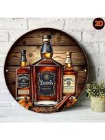 Vintažinis metalinis sienos meno plakatas Daniel Whiskey Bar dekoras 20x20cm black