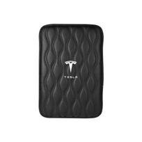1Pcs Leather Auto Armrest Pads Protective Waterproof Hand Cushion For Tesla Model 3 Model X S 2016-2023  Model Y Decals TM3 TMX juoda