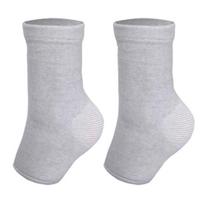 Ankle Compression Sleeve for Plantar Fasciitis Open Toe Ankle Sock Foot Sleeve Arch XL white
