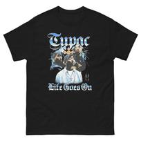 2.Pac Thug.Life Vintage Rap Shirt 90s Hip Hop Tee Y2K Graphic Style 2XL gray