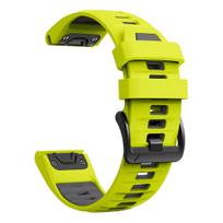 For Garmin Fenix 8 PRO 7X 7 6X 6 Band 22mm 26mm Silicone Watch Strap Quatix 8 7X/Forerunner 970 965/Enduro 3 2 Official Bracelet 1PCS QuickFit 22mm yellow