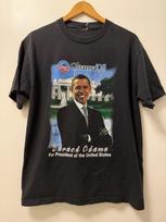 VTG Barack Obama Rap Style Black T-Shirt Size L Our Time For Change Is Now! 2008 L gray