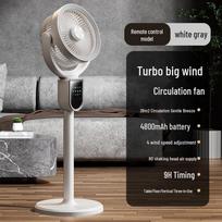 3-in-1 Vertical Oscillation Floor Fan with Remote, Timer, and Large Wind Power for Air Circulation