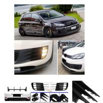 Rūko žibinto grotelės priekiniam buferiui Golf 6 MK6 VI GTI GTD R R20 nuo 2008 iki 2013 m., Rūko žibinto vėjo mentelė kaip parodyta spalva