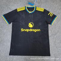 2526 Manchester United two fans version short-sleeved football jersey Football uniform jersey XXXXL gray