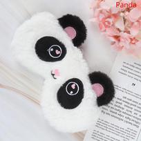 Moterims pliušinė akių kaukė Balta panda aklas akių lopas akių gaubtas miego kaukė Dovana Panda