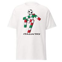 Italia '90 Retro Talismano Marškinėliai - Ciao Pasaulio Taurės Marškinėliai 4XL white