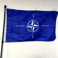 NATO Vėliava 90x150cm - Patvarus poliesterio Vėliavėlė patalpoms/lauko sąlygoms, Atspari visoms oro sąlygoms 90 x 150cm blue