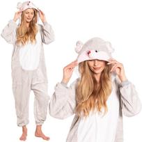 Women's onesie kigurumi costume mouse 165-175 cm l beige