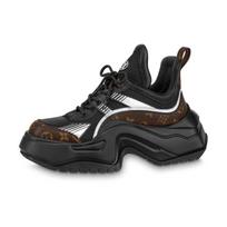 LOUIS VUITTON Archlight 2.0 Žemi Stambūs Sportbačiai Moteriški Juodi Rudi 1ABHZ7 39.5 black