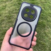 For Honor Magic 7 Pro Case Xundd Airbag Shockproof Magnetic Laser Pattern PC Back Camera Protection Cover For HONOR Magic7 Pro HONOR Magic7 Pro black