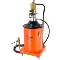 Grease Pump, 5 Gallon 20L, Air Operated Grease Pump with 13 ft High Pressure Hose and Grease Gun, Pneumatic Grease Bucket Pump with Wheels, Portable