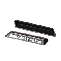 1 vnt. 3D ABS AMG emblema Automobilio priekinių grotelių ženklelis Lipdukas Mercedes Benz Amg X156 W204 W205 W203 W211 W212 W169 GLC CLK CLA A180 IX3 black