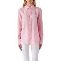 Polo Ralph Lauren Logo Single-Breasted Long Sleeve Shirt Women shirts Pink 211920516-011 M