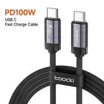 Toocki 240W USB C to USB Type C Cable 48V 5A PD3.1 Super Fast Charging for 15 ProMax Samsung S23 MacBook Hauwei 0.5m gray