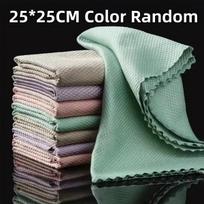 5/10PCS Microfiber Glass Cleaning Cloth Lint Free Quickly Clean Windows, Glasses, Windshields, Mirrors, Stainless Steel 5PCS gray