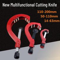 Vamzdžių pjaustytuvas 50-200 PPR, PE, PVC - Mangano plienas 13-63 Blade red