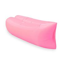 1 Piece Outdoor Fast Inflatable Air Sofa Bed Quality Sleeping Bag Inflatable Airbag Lazy Bag Beach Sofa rožinė