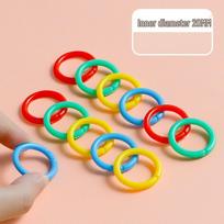 Colorful Loose Leaf Binder Rings for Cards and Student Books blue