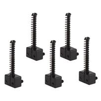 5Pcs Bass Bridge String Saddles for Bass Electric Guitar Replacement Part Spring ScrewsBlack black