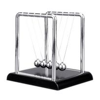 Portable Newtons Cradle Balance Metal Ball Science Physic Toy Fingertip Fidget Swinging Ball Toy for Desktop Anti-stress 1 gray