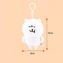Self Mocking Bear Doll Stuffed Plush Toy Handmade Doll Cartoon Keychain Anime Cute Pillow Fun Children's Birthday Gift Doll white