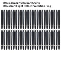 50Pcs/lot 48mm Nylon Dart Shafts 2BA Screw Thread Plastic Darts Rod Stems Darts Accessories For 2BA Screw Thread Standard gray