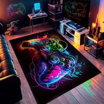 Boys Room Large Gaming Rug Man Cave 3D Game Carpet Controller Design Children's Crawling Play Floor Mat Home Bedroom Decor Rugs 40x60cm