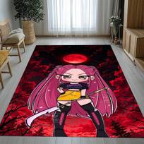 K-Pop Demon Hunters Golden Saja Boys Living Room Non-Slip Area Rug Soft Carpet for Bedroom Playroom Sofa,Home Decor Doormat 40x60cm black