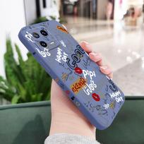 Trendy Graffiti Phone Case For Xiaomi 17 15 15T 14 14T 13 13T 12 12X 12T 12S Mi 11 11T 10 10T Pro Max Lite Liquid Silicone Cover 13 šviesiai mėlyna spalva