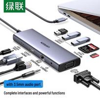 UGREEN 10-in-1 USB-C Thunderbolt 3/4 Docking Station Thunderbolt 3/4 10-in-1 Dock gray