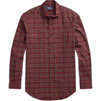 Polo Ralph Lauren Ss26 Plaid Collar Long Sleeve Single Breasted Shirt Classic Edition Men shirts 710981750-005 S