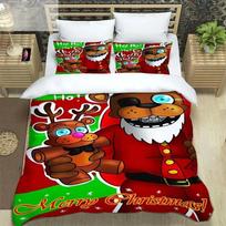 3D Print Bedding Set F-Five-Nights At Freddy´s FNAF Duvet Cover Comforter Bed Youth Girls Boys Bedroom Decoration Gift 135cmx200cm white