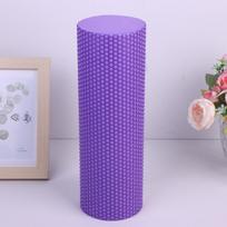 Jogos volelis apvalus EVA putų cilindro volelis Pilateso pratimams, patobulintos treniruotės namuose, skersmuo 10 cm, ilgis 30 cm violetinė