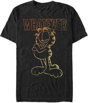 Nickelodeon Men's Big & Tall Ombre Garfield T-Shirt S juoda