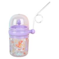 Banginio purslų gėrimo puodelis su šiaudeliu, nepralaidus, daugkartinio naudojimo gėrimo puodelis vaikams, 260 ml, Banginio fontano gertuvė vakarėliui, mokyklai, paplūdimiui violetinė
