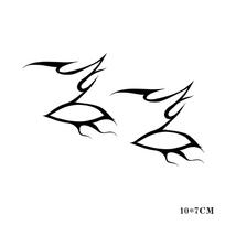 Eyelid Eyeliner Eyebrow Makeup Stickers Premium Face Party Festival Temporary Tattoo Stickers CX-953 white
