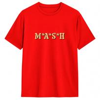 Unisex MASH T Shirts Pure Cotton Clothing Humor Short Sleeve Crew Neck Tees Plus Size TShirts S red
