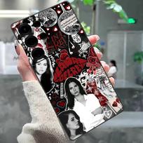 Singer Lana Del Rey Phone Case For Samsung S 24 Fe 25 Ultra Plus 20 Lite 21 30 23 24 22 Ultra 5G Fundas Samsung S30 5G black