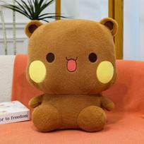 Superior-Grade Cute Premium-Quality Bubu Top-Grade Dudu Superior-Grade Plush Play Sets Premium-Quality Yier Top-Grade Panda Top-Grade Bear brown