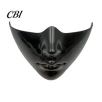 Cyberpunk Half Face Masque Masquerade for Men Women, Mouth Themed Event Piece Ball Proms, Mardi Gras, Halloween Cosplay Party Comic Con Character Gear juoda