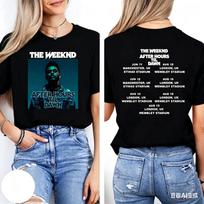 2026 The Weeknd After Hours Til Dawn World Tour Unisex Summer Fashion Crew Neck Short Sleeve T-shirt 4XL white